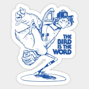 Detroit Tigers / Mark "The Bird" Fidrych 70s Retro Fan Design Sticker